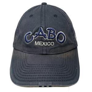 Invasion Baseball Cap Blue White Cabo Mexico OS Slideback Embroidered Baja Hat